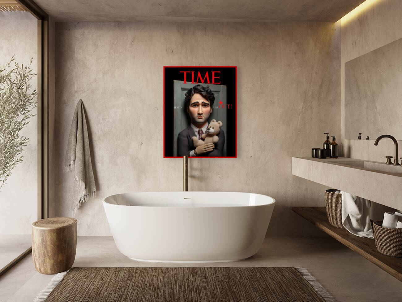 DM- Justin Trudeau  Justin Just out  Reproduction