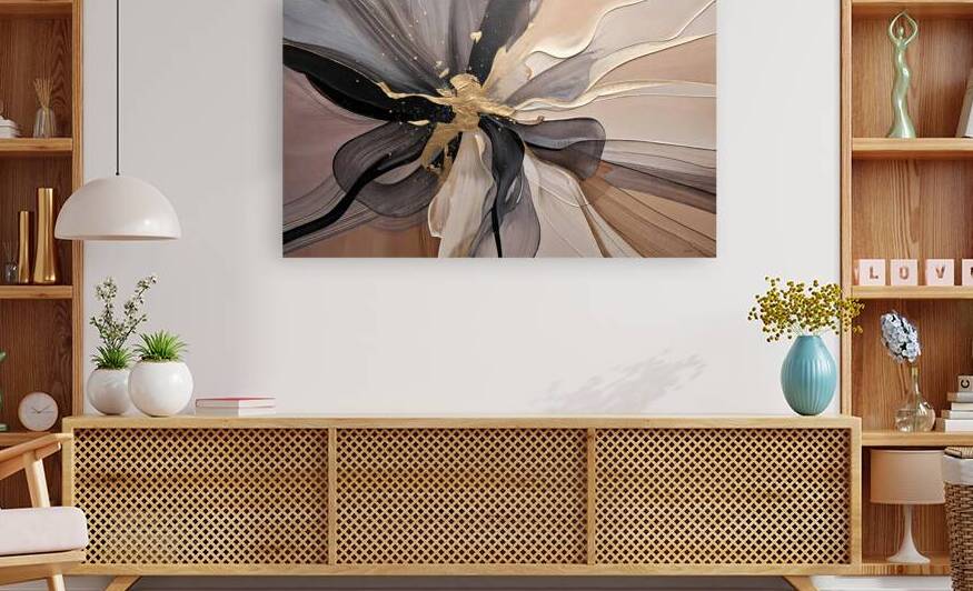 DM  Golden Floral 001 by Mantegh Studio