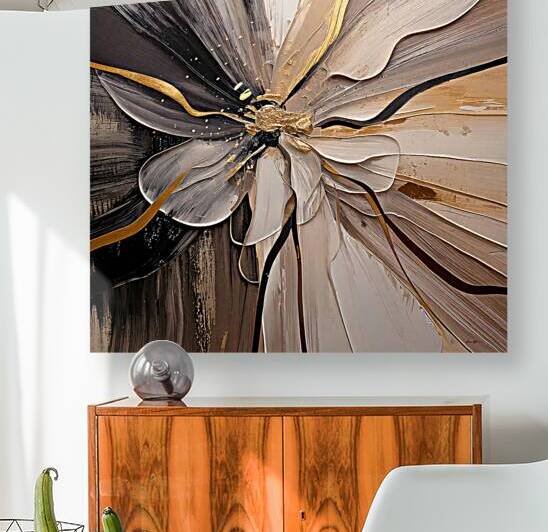 DM  Golden Floral 006 by Mantegh Studio