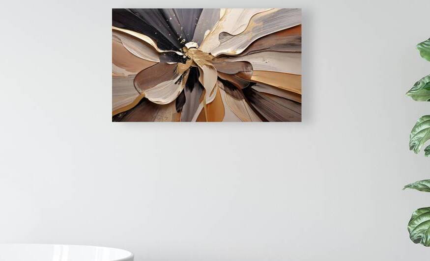 DM  Golden Floral 005 by Mantegh Studio