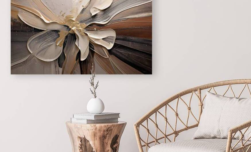 DM  Golden Floral 002 by Mantegh Studio