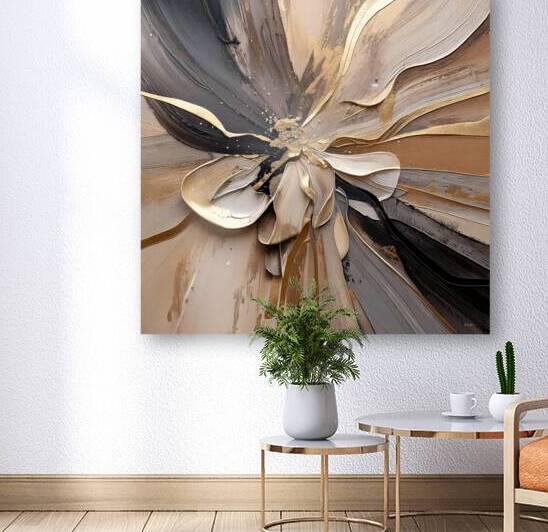 DM  Golden Floral 008 by Mantegh Studio