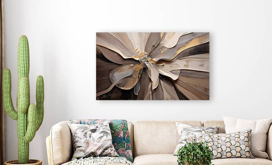 DM  Golden Floral 003 by Mantegh Studio