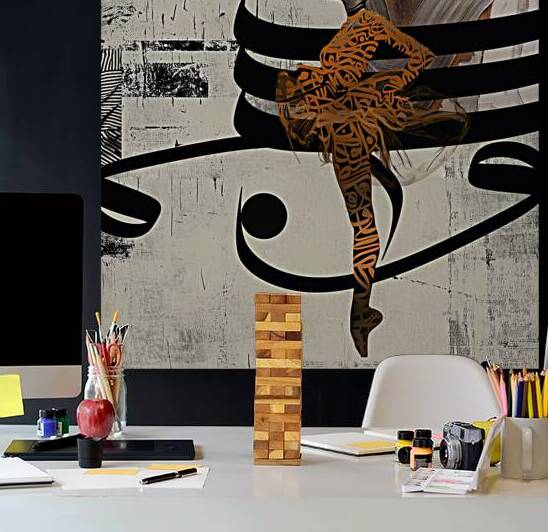 DM-Dance of words 001 by Mantegh Studio