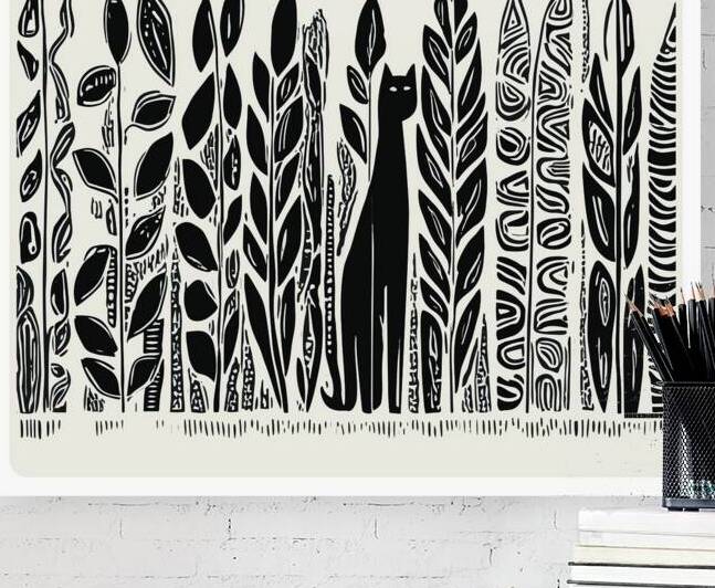 DM Cat in the persian garden by Mantegh Studio