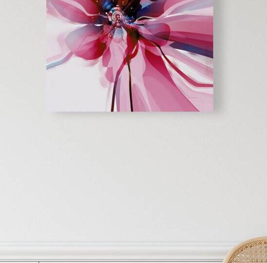 DM-Modern floral- Red 001 by Mantegh Studio