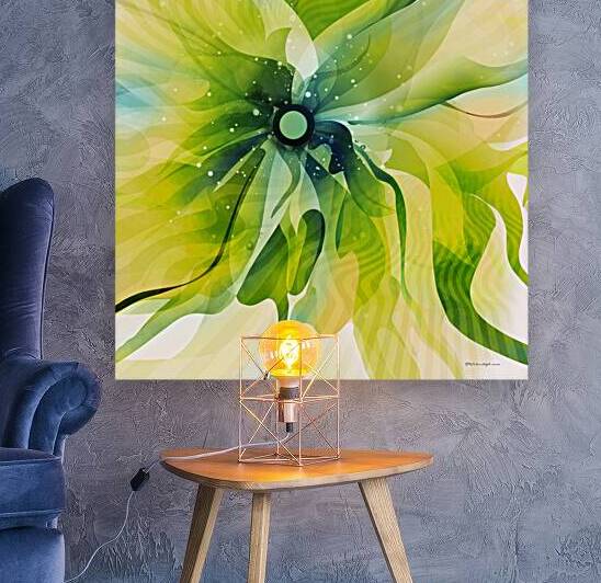 DM-Green Modern Floral-2 by Mantegh Studio