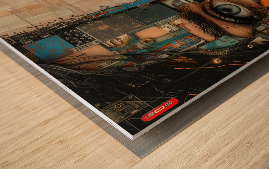 DM-Modern Portrait 0001 Wood print