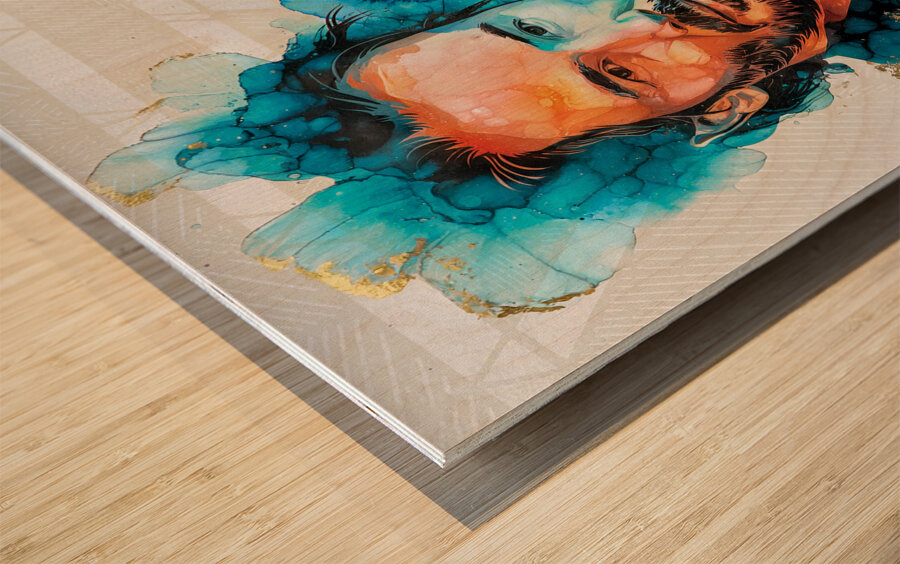 DM- keanu reeves 01 Wood print