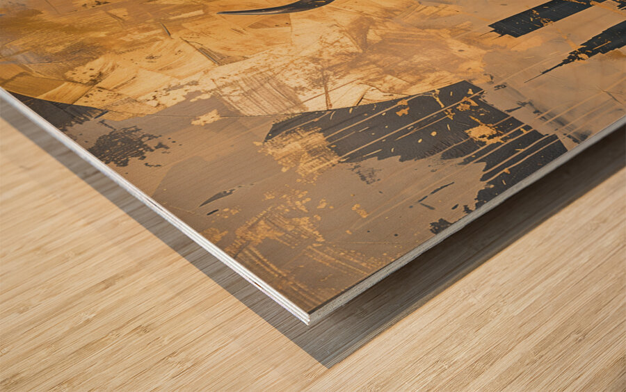 DM-Buffalo in the city 002 Wood print