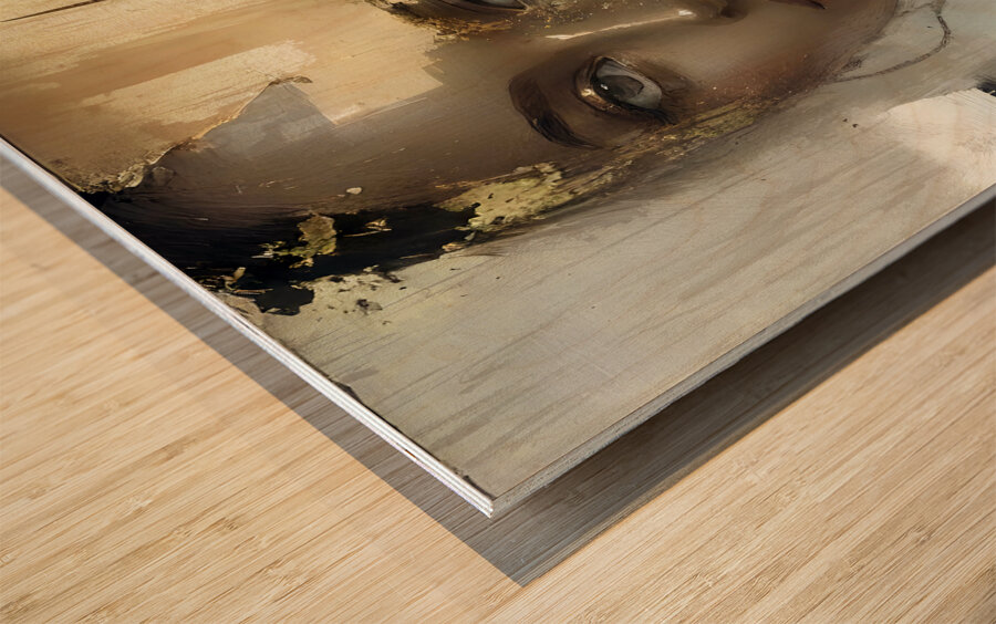 DM-Her Eyes Wood print