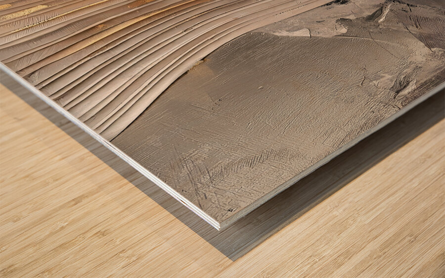 DM  Golden wave001 Wood print