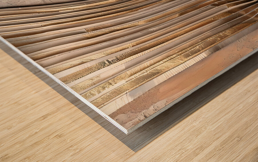 DM  Golden wave002 Wood print