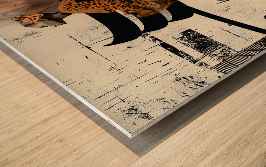 DM-Dance of words 001 Wood print