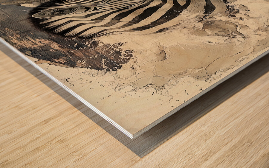 DM-Zebra001 Wood print