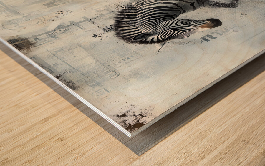 DM -Zebra002 Wood print