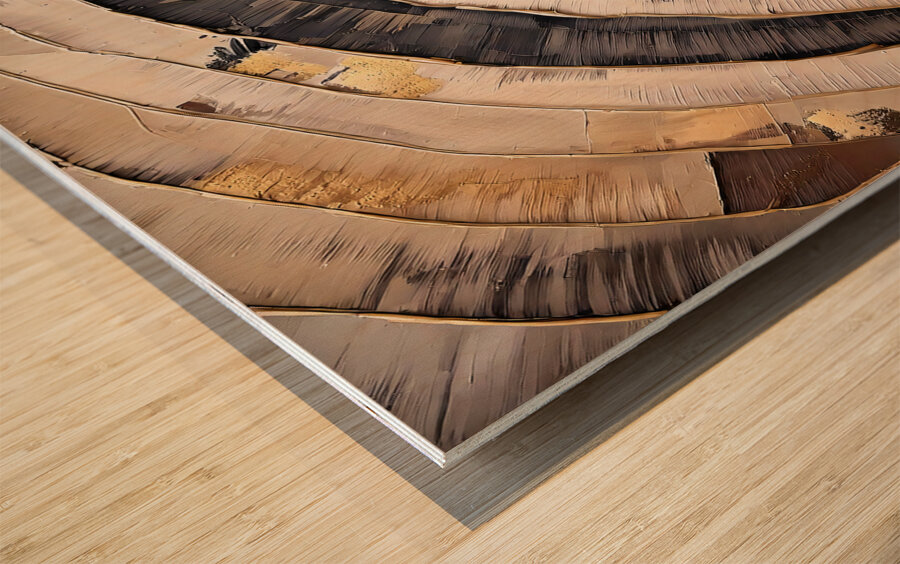 DM-Abstract 001 Wood print