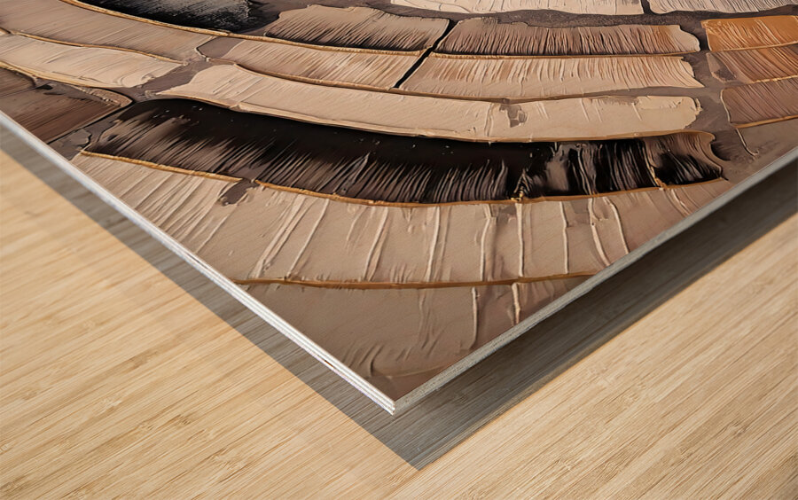 Dm -Abstract 003 Wood print