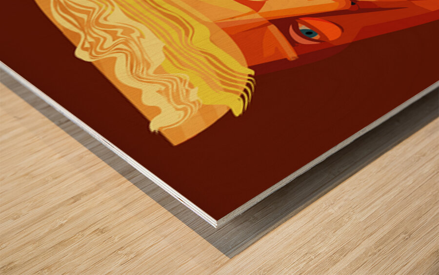 DM  Donald  Ugly Wood print