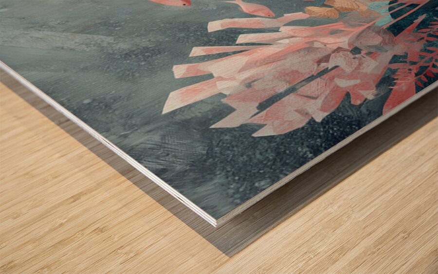 DM - The Garden Below Wood print