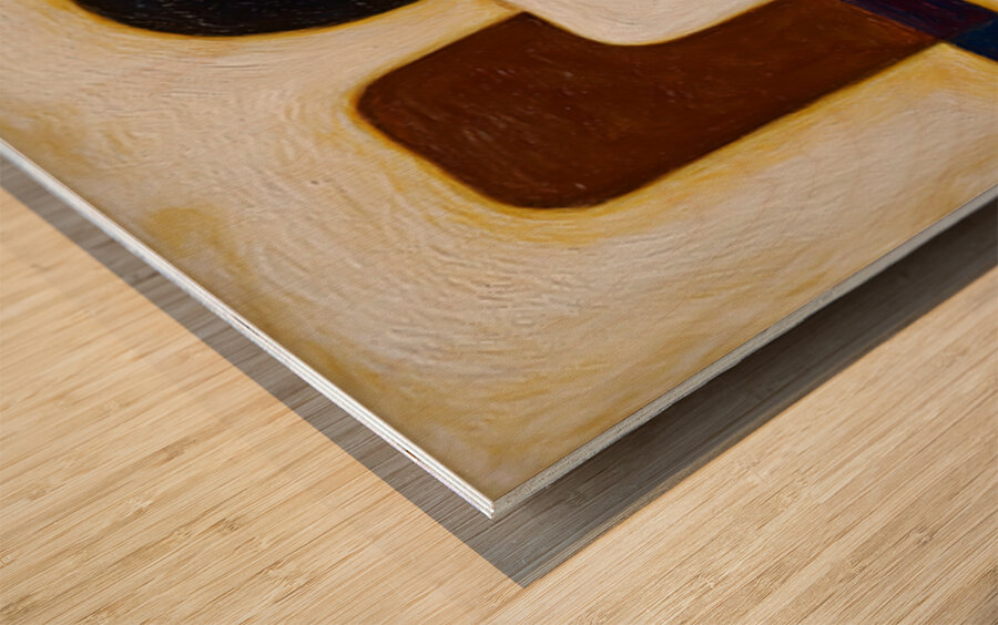 DM  Abstract 3 Wood print