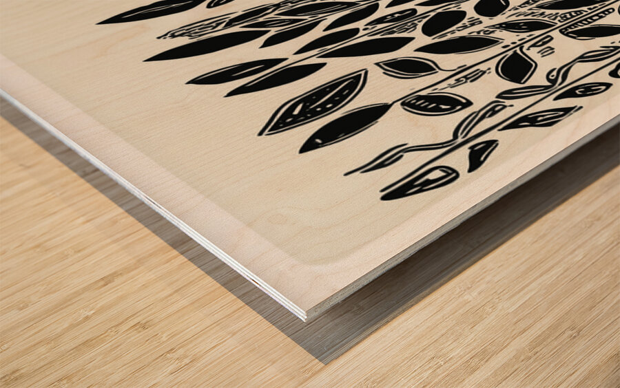 DM Cat in the persian garden Wood print