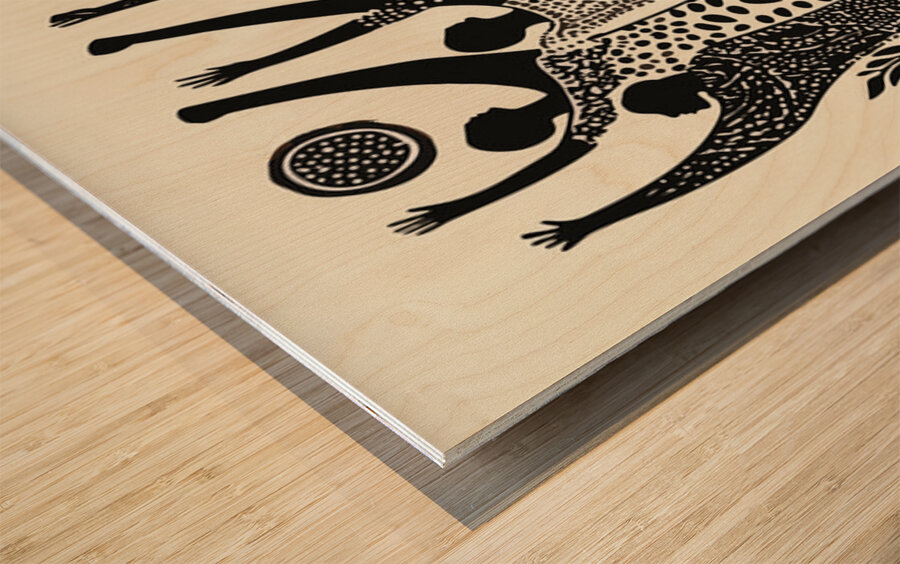 DM RISING VOICES Wood print